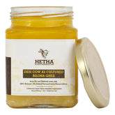 Premium Desi Cow Bilona A2 Cultured Ghee By Hetha | Good Source Of Energy & Nutrients Healthy Desi Ghee Perfect For Overall Health | (250ml) 8.4 Ounce | Jar Pack